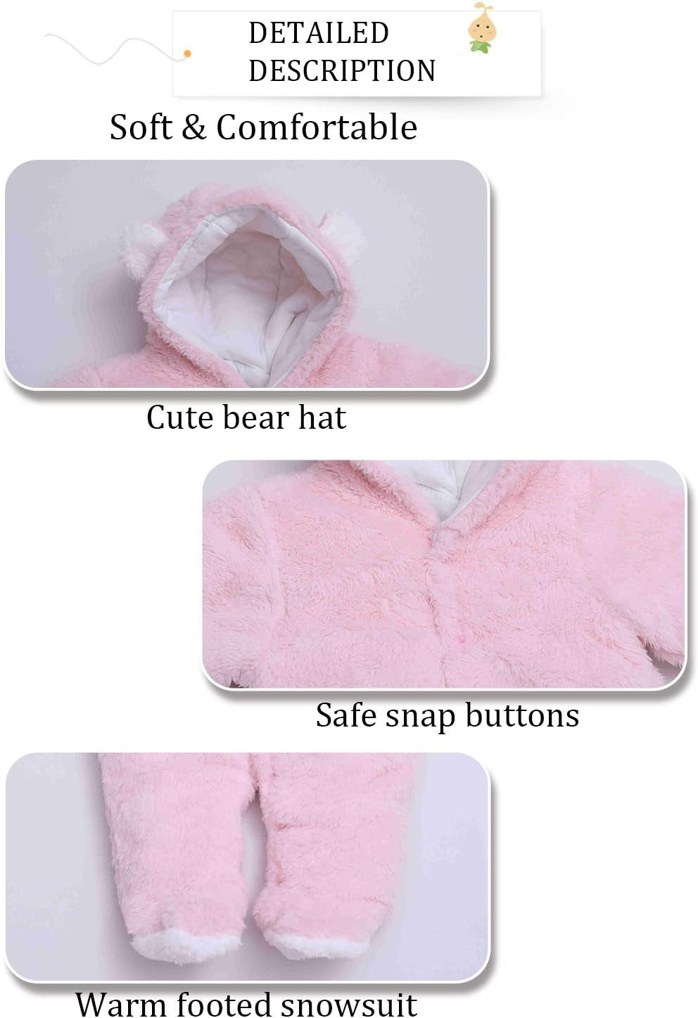 Unisex Baby Clothes Winter Coat